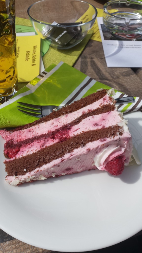 Ich entscheide mich für Himbeer-Sahne
