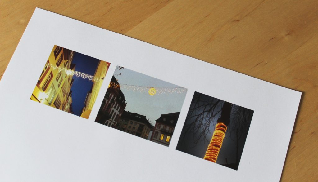 Dieses Briefpapier ziert winterliche Mainzer Motive