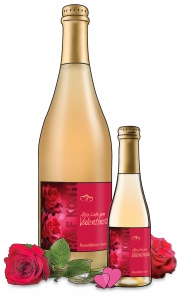 Alles Liebe zum Valentinstag Rosenblüten-Secco 