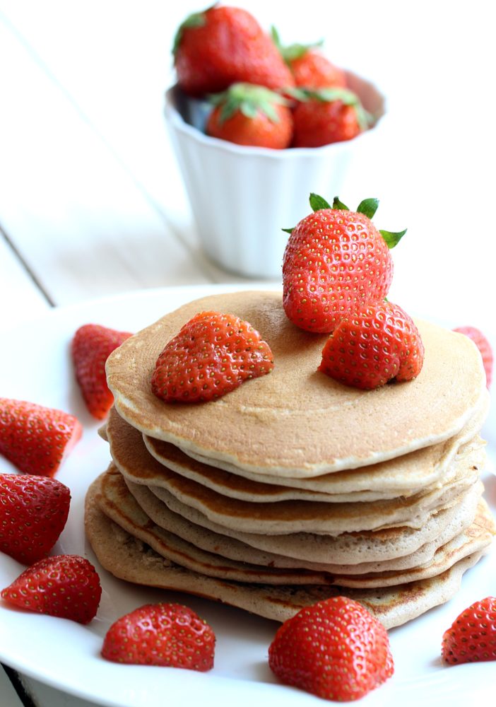 Buchweizen-Pancakes aus Buchweizenmehl Buchweizen-Pancakes ohne Zucker