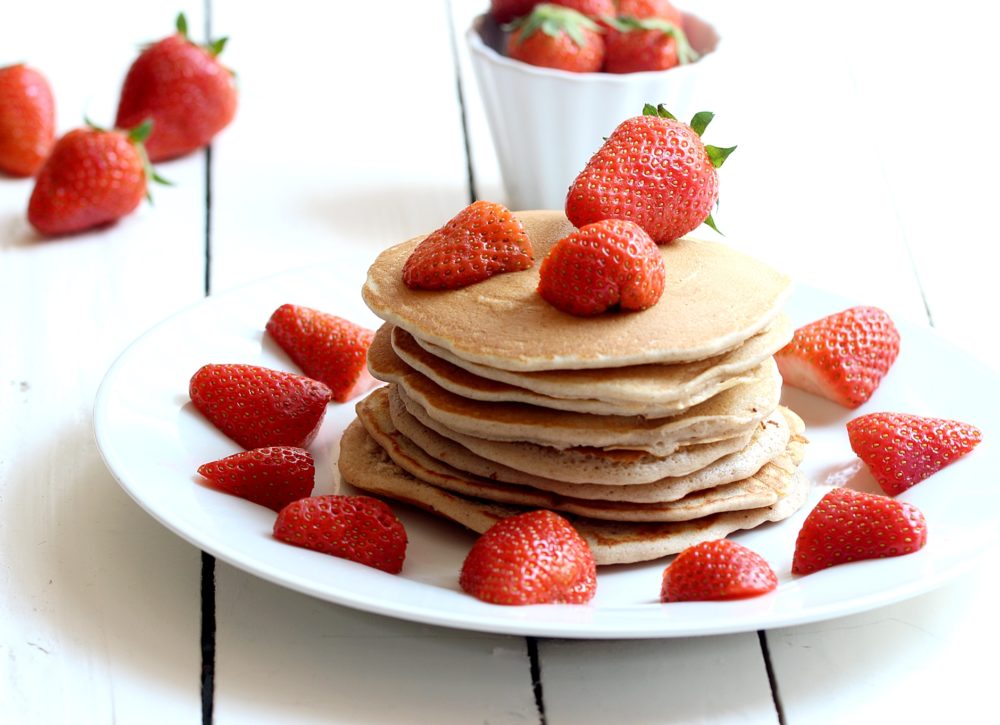 Buchweizen Rezepte Buchweizenmehl Buchweizen-Pancakes ohne Zucker