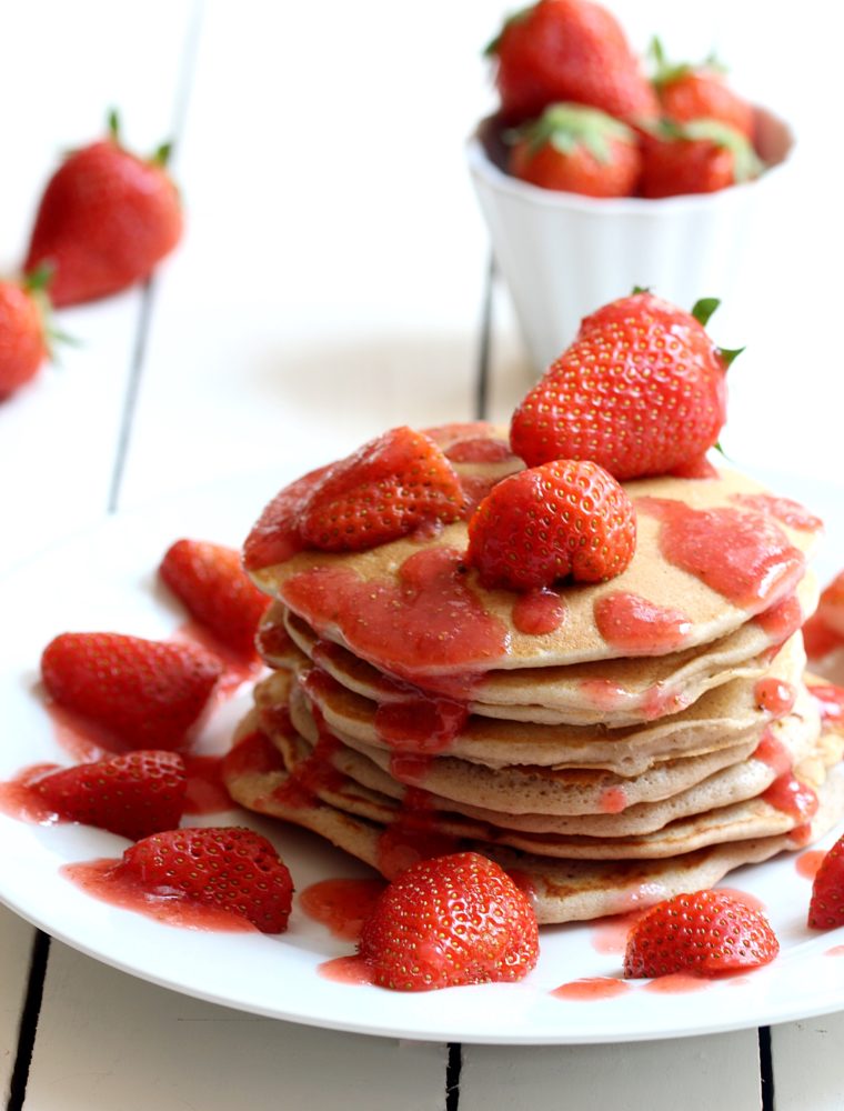 Buchweizen-Pancakes aus Buchweizenmehl Buchweizen-Pancakes ohne Zucker 