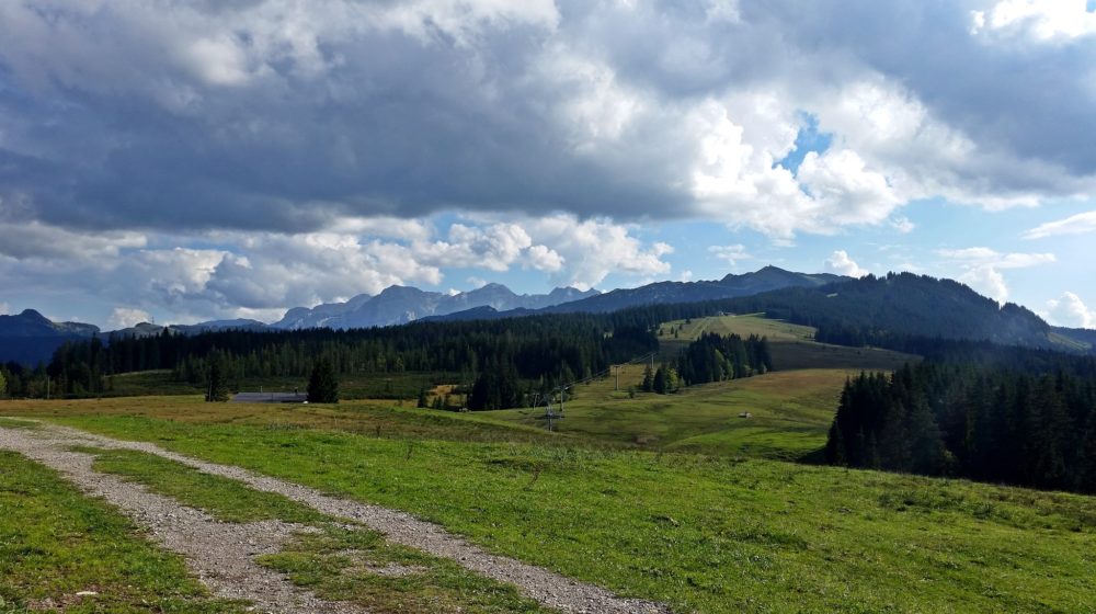Tolle Aussicht auf der Winklmoosalm im Chiemgau Winklmoosalm Chiemgau