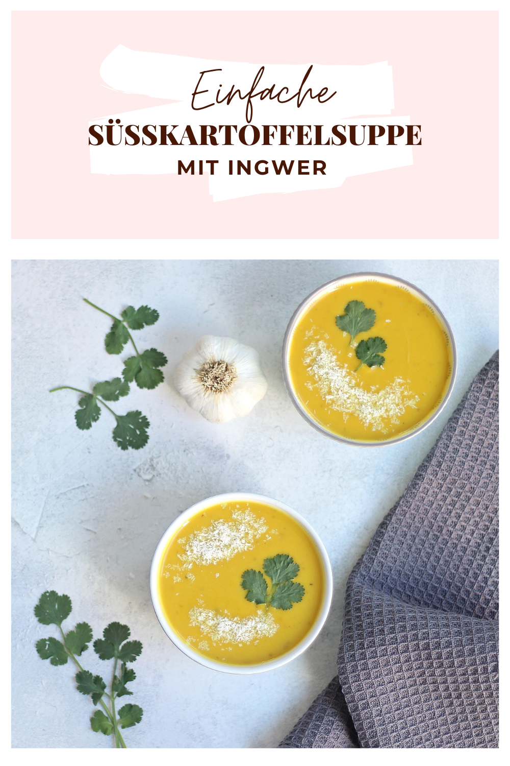 Süßkartoffelsuppe mit Kokosmilch