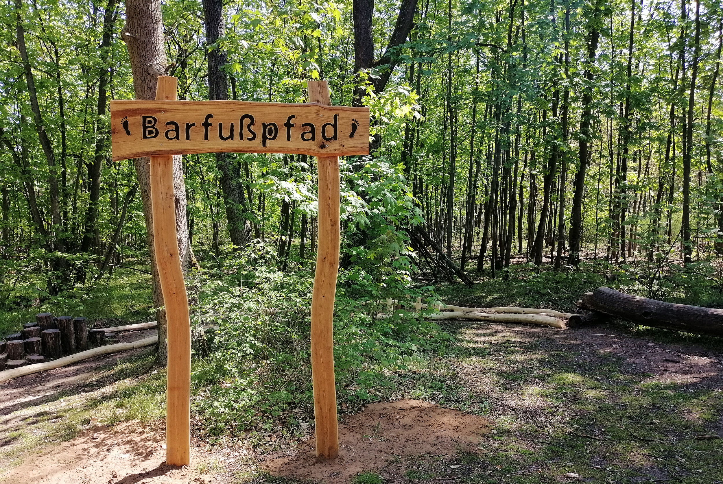 Barfußpfad in Mainz 