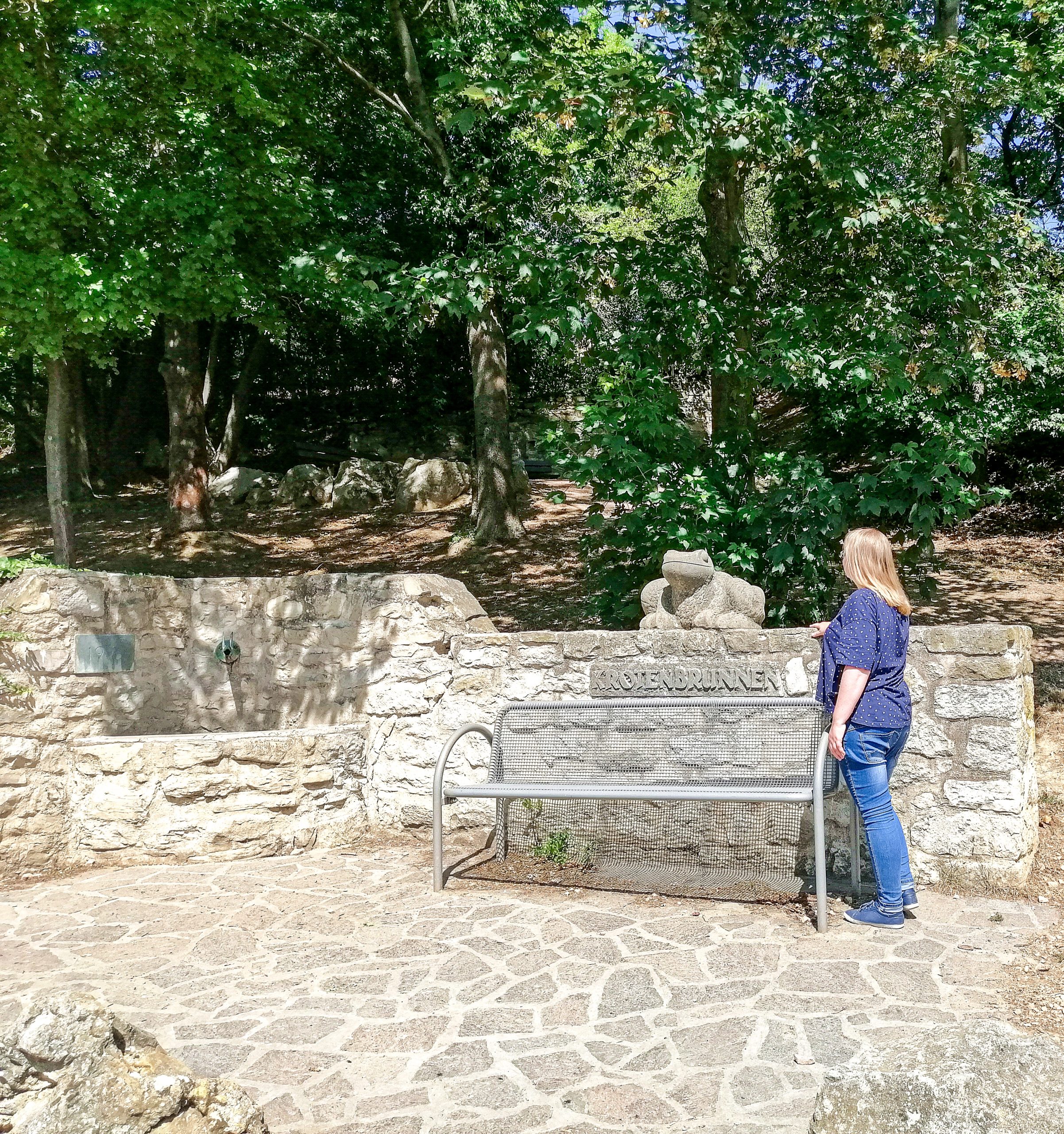 Krötenskulptur Krötenbrunnen Oppenheim am Rhein