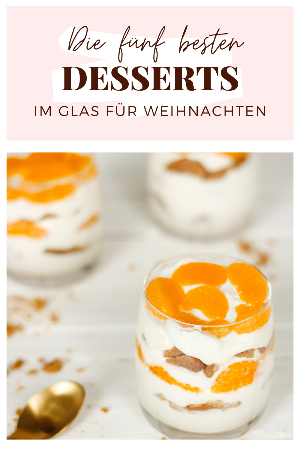 Desserts im Glas Weihnachten